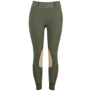 Shemax 2024 OEM New Fashion Horse Riding Tan <b>Knee</b> <b>Patch</b> Side Zip Breeches - Product Image 2