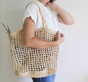 Sac fourre-tout en papier raphia pour femmes, sac à main de Shopping, en raphia, livraison au client le meilleur prix, - Product Image 5