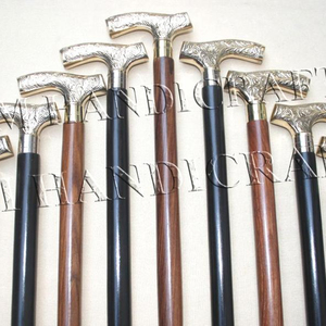 Canne de marche en bois avec poignée en laiton Derby / Canne de marche en bois avec poignée Derby en laiton / Canne de marche pour personnes âgées - Product Image 1