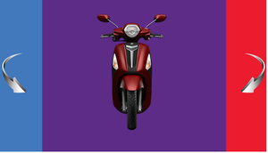 Made in Vietnam Fashion Gas scooter (Model number: YSG 125 - Red) Grandev Deluxe - Product Image 6