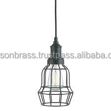 Semplice Vintage arrugginito gabbia filo luce pendente Showroom plafoniera lampada a sospensione per ufficio ristorante casa - Product Image 4