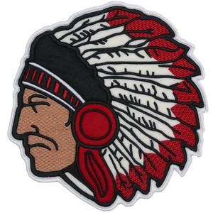 แพทช์หัวหน้าอินเดียแบบกำหนดเอง,สำหรับ Varsity Denim Jacket Patch JP-0001 - Product Image 3