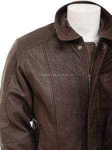 Blouson de motard en cuir sexy pour hommes, de haute qualité, avec fermeture éclair, design personnalisé, à la mode, noir, - Product Image 5