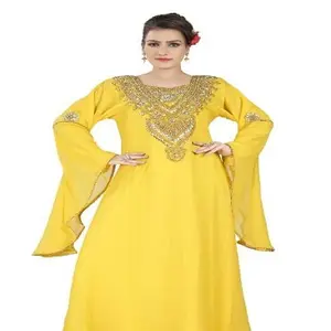 Desain Mesin Luar Biasa Desain Kerja Zari Terbaik Tampilan Layak Atas Pakaian Pesta Desain Penuh Bestroyal Pilihan Kaftan Grosir