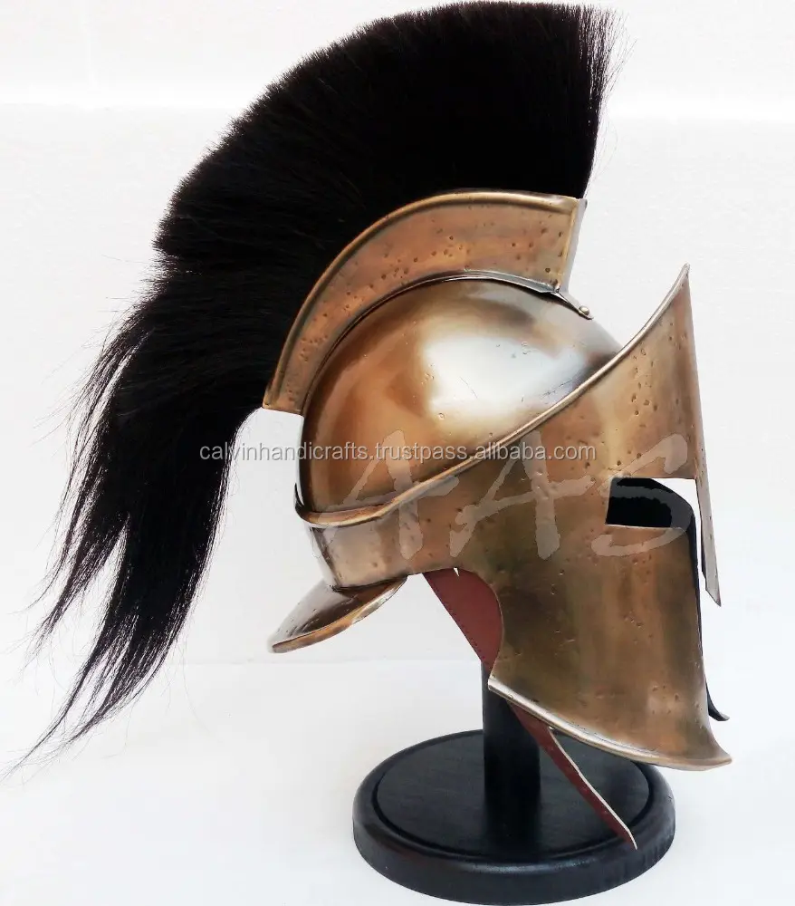 Máscara viking medieval armour, rei leonidas grego espartan 300 capacete romano fantasia halloween chmh30028