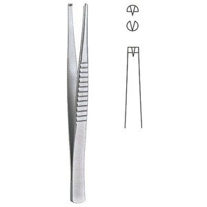 Treves Dressing and tissue Forceps 12.5ซม. 15ซม. 18ซม. เหล็กกล้าไร้สนิมเยอรมัน - Product Image 4