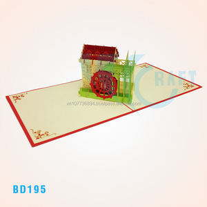 Viet-craft 3D Popup Greeting Card <b>Handmade</b> <b>Paper</b> From Hanoi - Product Image 1