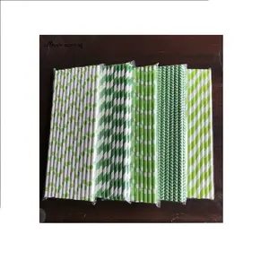 Pajitas desechables de papel de regalo de alta calidad al por mayor - Product Image 1