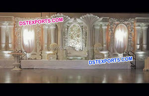 Musulmán Nikah Fase de decoración de boda de Bollywood Pilar etapa real gran escenario - Product Image 2