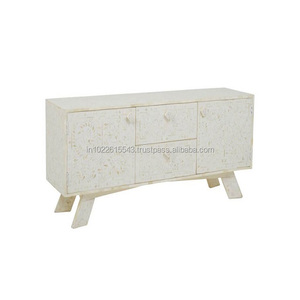 Mueble de TV de altura ajustable con incrustaciones de hueso elegante y moderno, muebles orientales, muebles de sala de estar para oficina en casa - Product Image 5