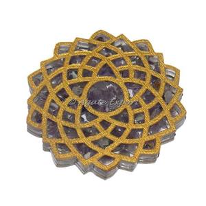 Corona Chakra amatista orgonita posavasos - Product Image 1