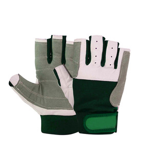 Top qualité vente antidérapant aviron et voile en peau de mouton gants en cuir respirant Sports nautiques surf canotage gant unisexe adultes - Product Image 2