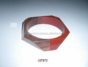 Brazaletes de madera y resina para mujer y Niña de todas las edades, joyería de madera - Product Image 2