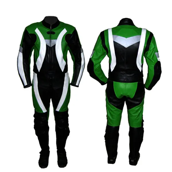 Chegam novidades, os melhores trajes de corrida de moto em couro, roupa de motociclista em promoção, preto e verde