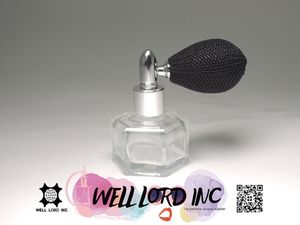 Atomizador de bombilla de perfume de vidrio hexagonal de 8ml con tapa de rosca Manejo de superficie de impresión de pantalla - Product Image 2