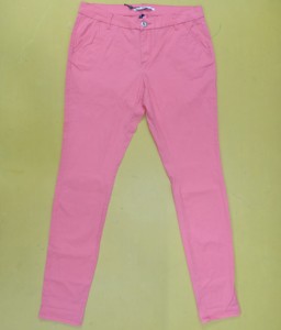 Ropa de tela Oxford de cuerpo entero para mujer, pantalones informales ecológicos teñidos, ropa sobrante, etiquetas planas originales de marca - Product Image 1