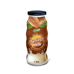 Vietnam OEM Beverage 300ml <b>Glass</b> <b>Bottle</b> Pure Almond Milk - Product Image 1
