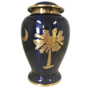 Palmetto-urna de cremación de Metal para cenizas y funerarias, suministros de árbol y Media Luna pulida de calidad prémium - Product Image 6