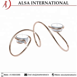 2024 Más vendidos Nuevo diseño Mejor portavelas de cobre decorativo Soporte votivo Última colección Precio bajo Pedido a granel Soporte de metal - Product Image 6