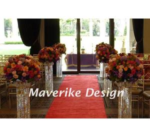 Centros de mesa para jarrones de piso de boda Florero alto Soporte de flores de cristal para mesas de fiesta Decoraciones de boda - Product Image 4