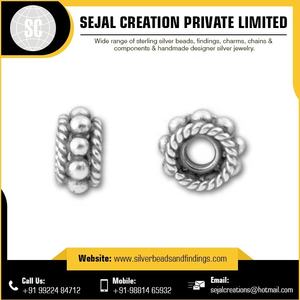 Perle en argent personnalisée | Perles en argent sterling 925 en gros - Product Image 6