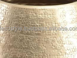 Korbus Champagne Métal Martelé Planteur - Product Image 2