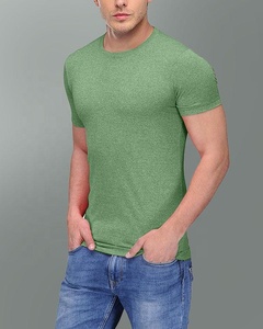 ผ้าฝ้าย100% ธรรมดาเปล่าผู้ชายพื้นฐานแขนสั้นเสื้อยืด - Product Image 5