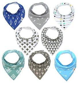 Baberos orgánicos impermeables para bebé, Bandana, venta al por mayor, 2018 - Product Image 1