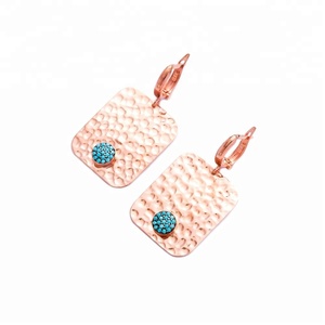 Pendientes colgantes de Plata de Ley 925 hechos a mano, modernos y delicados, turcos, venta al por mayor - Product Image 1