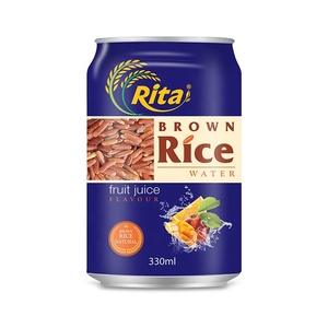 Saveur de fruits en conserve 100% naturelle et fraîche de qualité supérieure de 330ml avec boisson de riz brun boisson d'emballage de Style doux OEM - Product Image 5