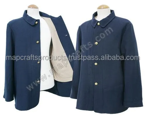 Extérieur de l'ère civile du 19ème siècle civil bleu 100% laine Reproduction Civil War Union Sack Coat