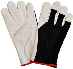 Guantes de protección de manos de seguridad de cuero duradero con certificación CE - Product Image 6