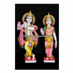 Makrana-mármol blanco exclusivo, Radha Krishna Idols - Product Image 1