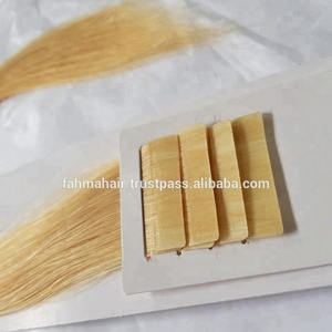 100% Remy insan saç uzatma ipeksi düz dalga tarzı görünmez bant atkı saç 20 inç yüksek bakire çift çizilmiş saten derin - Product Image 2