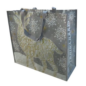 Bolsa de compras tejida de PP reutilizable de 125gsm con estampado animal hecho en Vietnam - Product Image 1