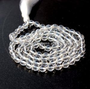 Collier Mala à facettes 108 perles, cristal de guérison, quartz, bijoux de yoga, bohème, polissage 6 mm, cadeau et fête, hindouisme, unisexe - Product Image 2