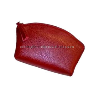 Customized PU Leather Zipper Travel Cosmetic <b>Bag</b> <b>for</b> Ladies & <b>Women</b> / Maroon Personalized Cosmetic <b>Pouch</b> - Product Image 1