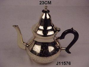 Bouilloire Arbi en laiton moulé avec finition polie miroir, bouilloires en métal en laiton moulé avec finition polie miroir, artisanat indien - Product Image 2