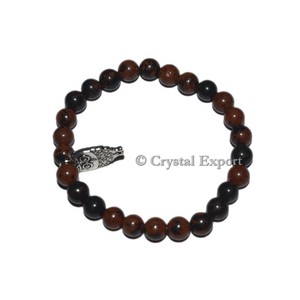 Buy New Mahagoni Obsidian <b>Bracelets</b> with Owl Hand Crafted <b>Beaded</b> <b>Bracelets</b> - Product Image 1
