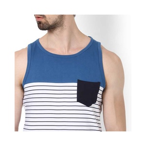 Haute qualité hommes sans manches Fitness débardeurs décontracté Sport porter des maillots tricoté grande taille broderie respirant conception - Product Image 5