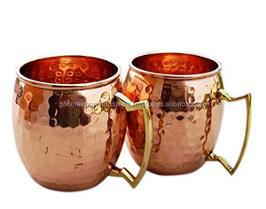 Vente chaude tasse en cuivre pur conception martelée tasse de mule de moscou pour bière et eau boisson ware tasses en cuivre faites à la main - Product Image 2