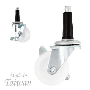 CCE Caster 1.5 Inch <b>Plastic</b> Insert Caster Socket Pin Stem <b>Wheel</b> - Product Image 4