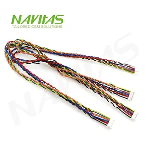 Custom Molex 10 pin 1.00mm Socket Connector LED Light Cable Wire