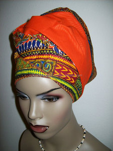 Foulard de tête Dashiki, Hijab, imprimé africain, en coton ciré, Ankara, Turban, foulard de tête africain, facile, pour femmes, mode - Product Image 5