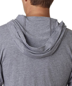 T-shirt d'hiver à capuche écologique en polyester/coton pour hommes-Personnalisable avec impression numérique Séchage rapide et respirabilité - Product Image 5