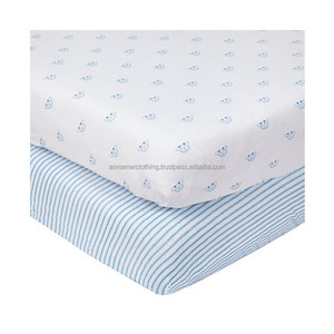 2018 CPSC Certified Custom Organic Cotton Baby Crib Sheets 2 Pack - Product Image 1