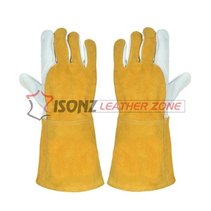 Guantes de Soldadura TIG de Cuero ISONZ Leather Zone OEM, 1.2 mm de Grosor, 14 Pulgadas, Antivibración, Resistentes al Calor, Certificación EN420, Venta al Por Mayor - Product Image 5