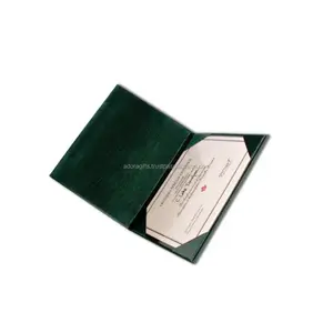 New Design A-4 <b>Leather</b> Certificate Folder / Graduation <b>Leather</b> Certificate <b>Holder</b> / Black <b>Leather</b> <b>A4</b> Certificate <b>Holder</b> - Product Image 1