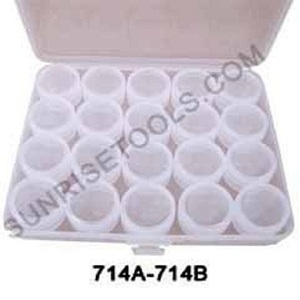 Cajas de plástico transparente con caja de plástico redonda, herramienta de joyería, uso de precio más bajo de alta calidad para hacer herramientas profesionales - Product Image 1