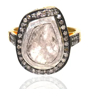แหวนแต่งงานสีโรสโกลด์18K แหวนเพชร solitair แหวนหมั้นแหวนดีเครื่องประดับ HPHT จริงทำจากเพชรแหวนหมั้นผู้หญิง